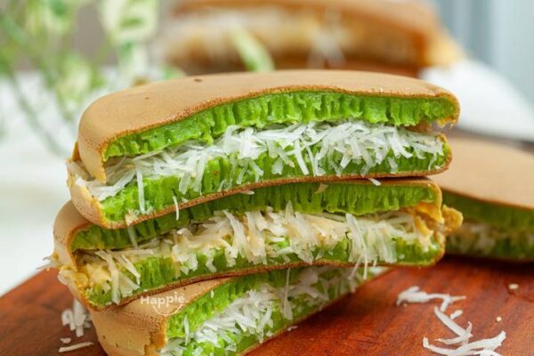 bánh bò kẹp dừa