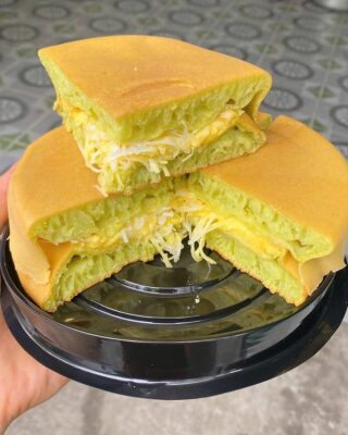 cách làm bánh bò kẹp dừa sầu riêng